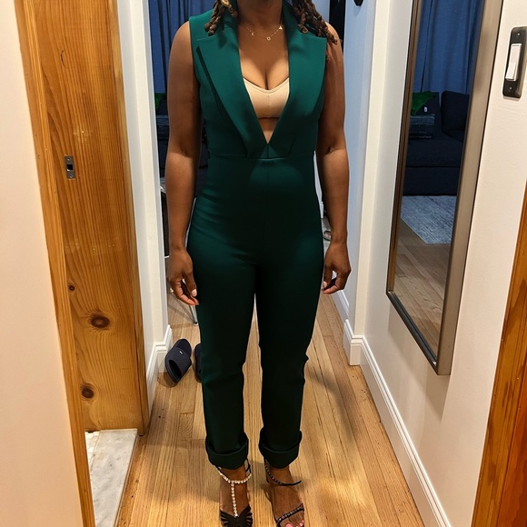 SOLD! Cushnie Et Ochs Stretch Green Jumpsuit - Picture 7 of 8